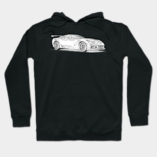 Corvette ZL1 Wireframe Hoodie